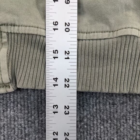 Treasure and Bond Full Zip Jacket Size L 10/12 Green Shoulder Pocket - Picture 5 of 13